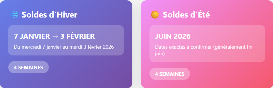Dates Des Soldes 2026